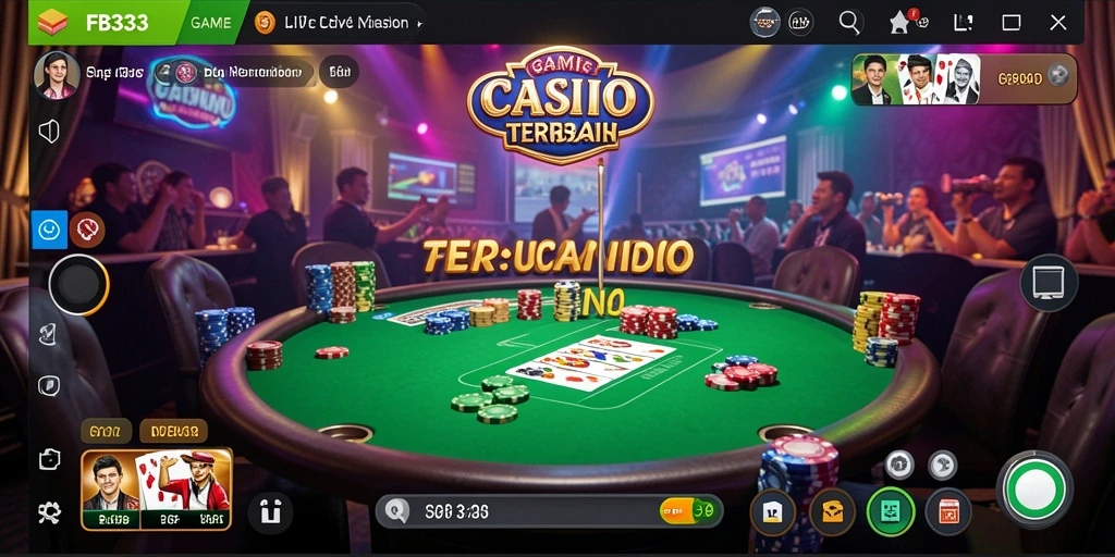 Tampilan gameplay Live Casino yang mendebarkan dan interaktif.