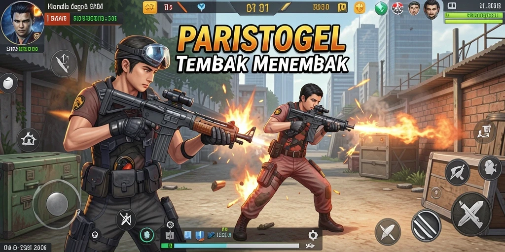 Screenshot gameplay <strong>PARISTOGEL</strong> yang menampilkan pertempuran seru.