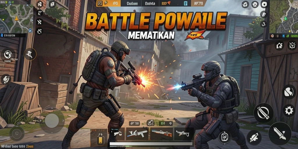 Gameplay seru dalam pertarungan Battle Royale RP79.