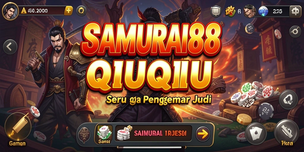 Tampilan menarik gameplay QiuQiu SAMURAI88 yang seru.